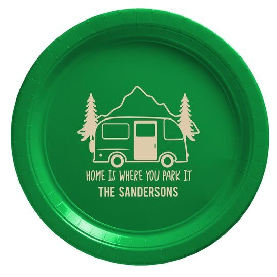 Home Is Where You Park It Paper Plates